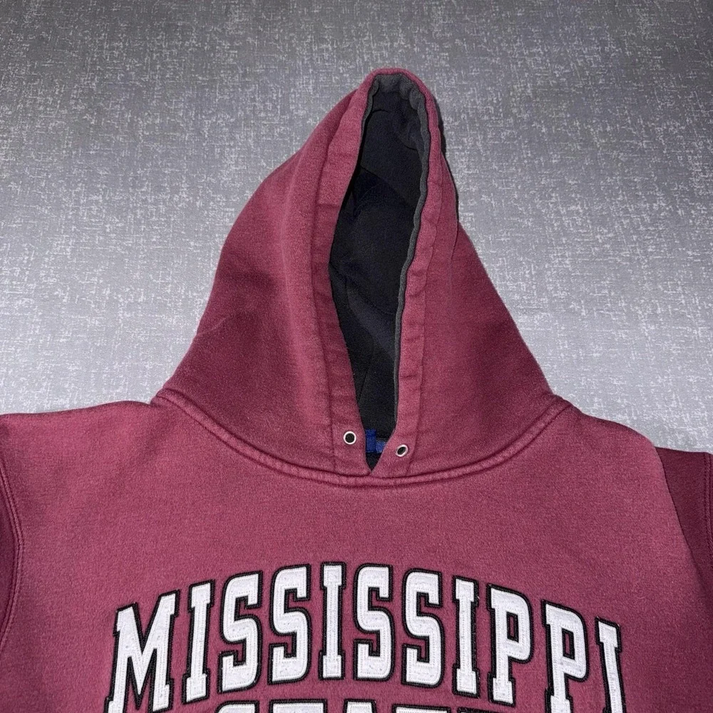 Mississippi State Bulldogs Hoodie Mens Large Red NCAA Basketball Team Edition
